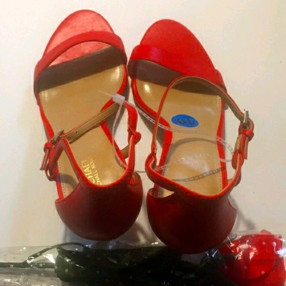 Nwt Micheal by Michaelkors hight heel open toes sz 10 - Picture 7 of 13